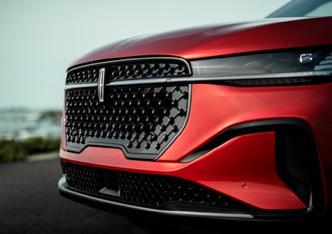 The sleek grille of a 2024 Lincoln Nautilus® SUV with the available Jet Appearance Package makes a bold statement. | McKie Lincoln, Inc. in Rapid City SD